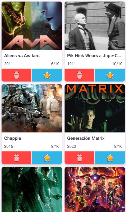 App Android de Películas Favoritas